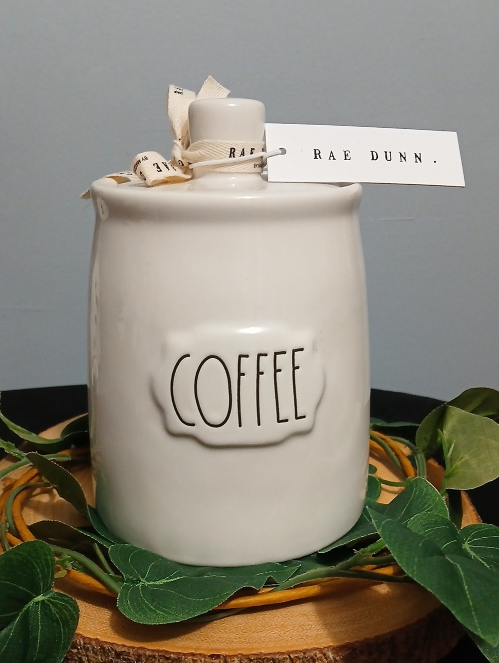 Rae Dunn Cream Ceramic 'COFFEE' Canister NWT